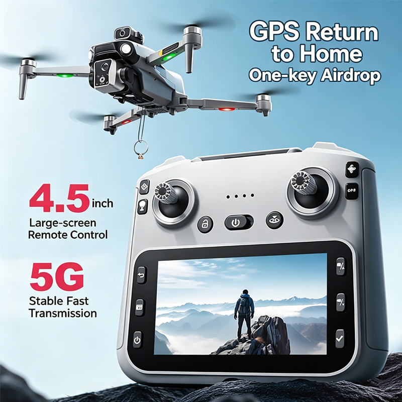 Drone Gimbal Brushless - K19 MAX GPS Drone 4K Professional