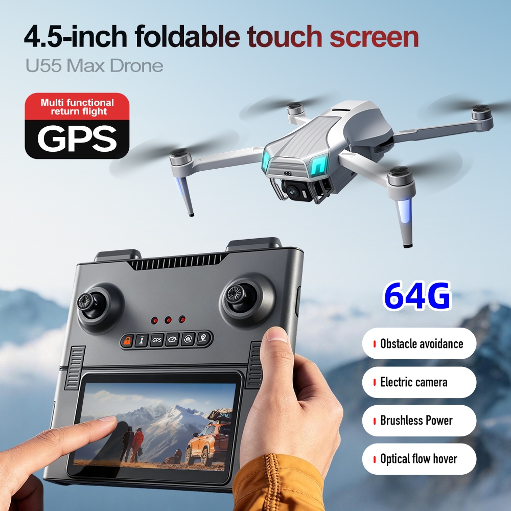 NCZOBOE U55 Profesional GPS Dr - Drone Gimbal 3 Axis ulasan dan harga
