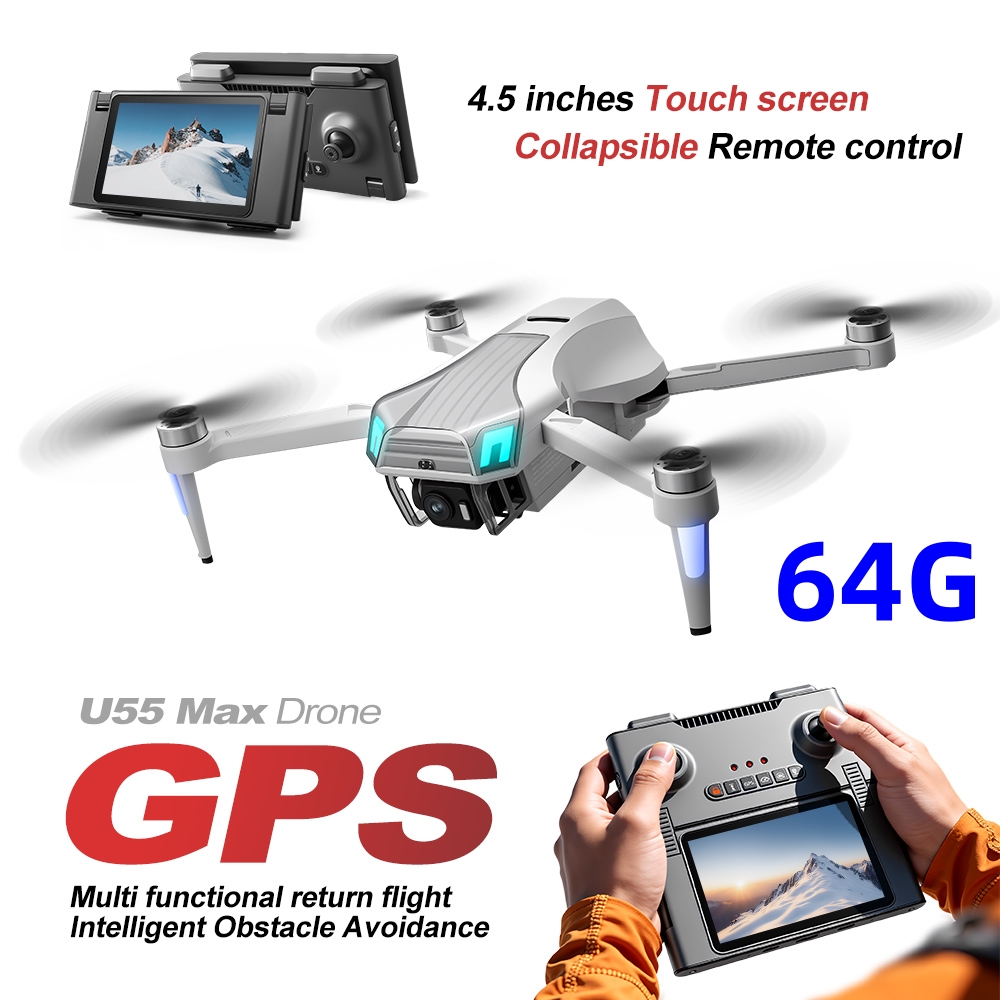 NCZOBOE U55 Profesional GPS Dr - Drone Gimbal 3 Axis ulasan dan harga