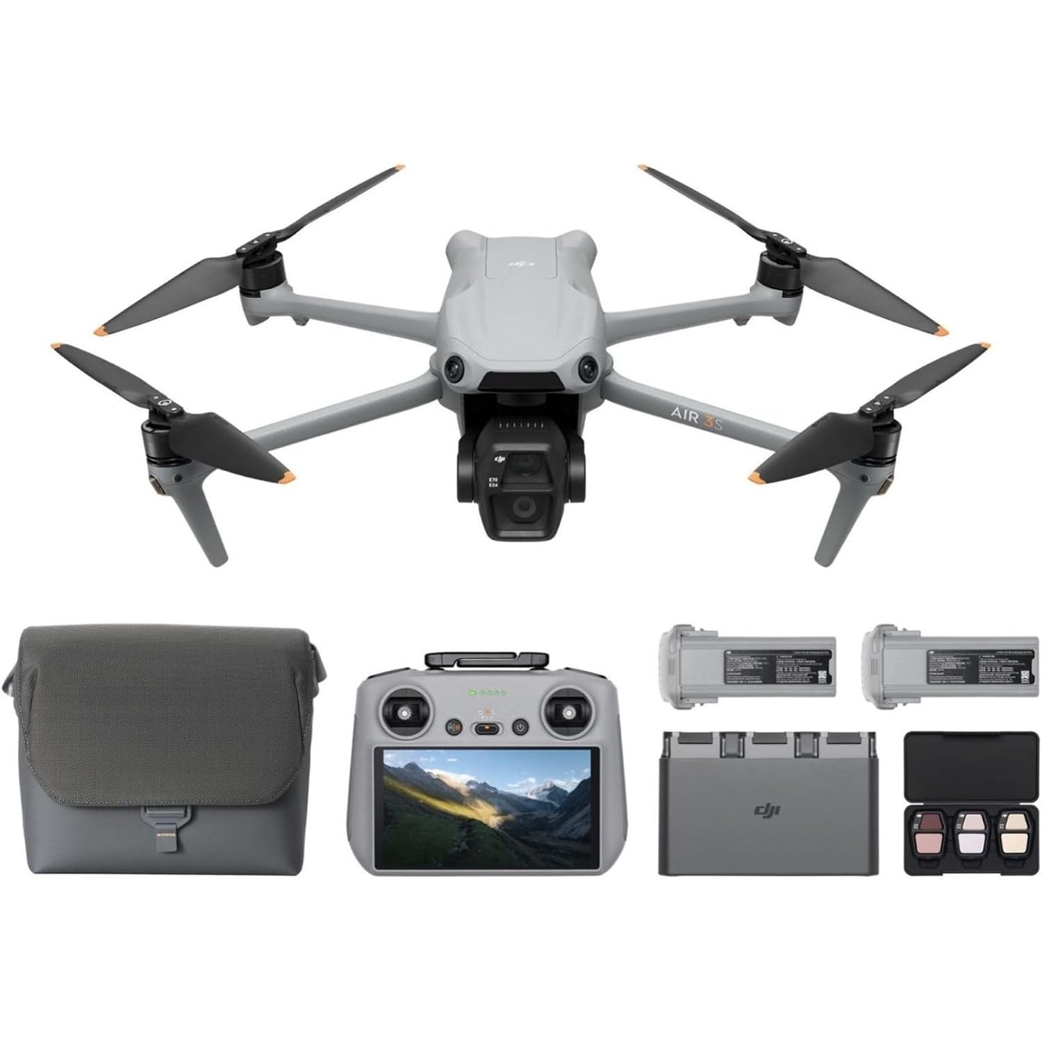 DJI Air 3S Fly More Combo (RC  - Drone Gimbal 2 Axis ulasan dan harga