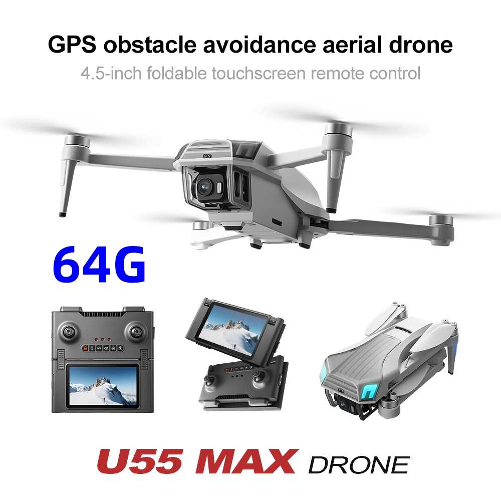 NCZOBOE U55 RC Drone HD Dual C - Drone Gimbal 2 Axis ulasan dan harga