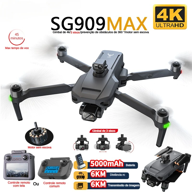 ZLL SG909 SG909MAX Professiona - Drone Gimbal 3 Axis ulasan dan harga